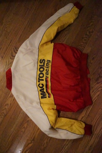 Vintage MAC TOOLS Racing Swingster Mens XL Jacket Nylon Windbreaker Motor Sports - Picture 3 of 4