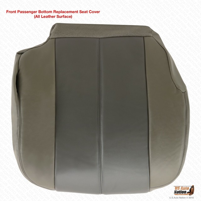 2001 2002 GMC Yukon Denali Front PASSENGER Bottom Leather Seat Cover 2