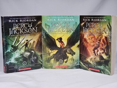 Percy Jackson And The Olympians Scholastic Boos 1, 2, And 3