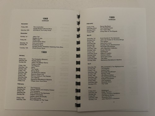 Nottingham Boat Club Performance Itinerary Motorhead Rod Stewart & More - Picture 6 of 17