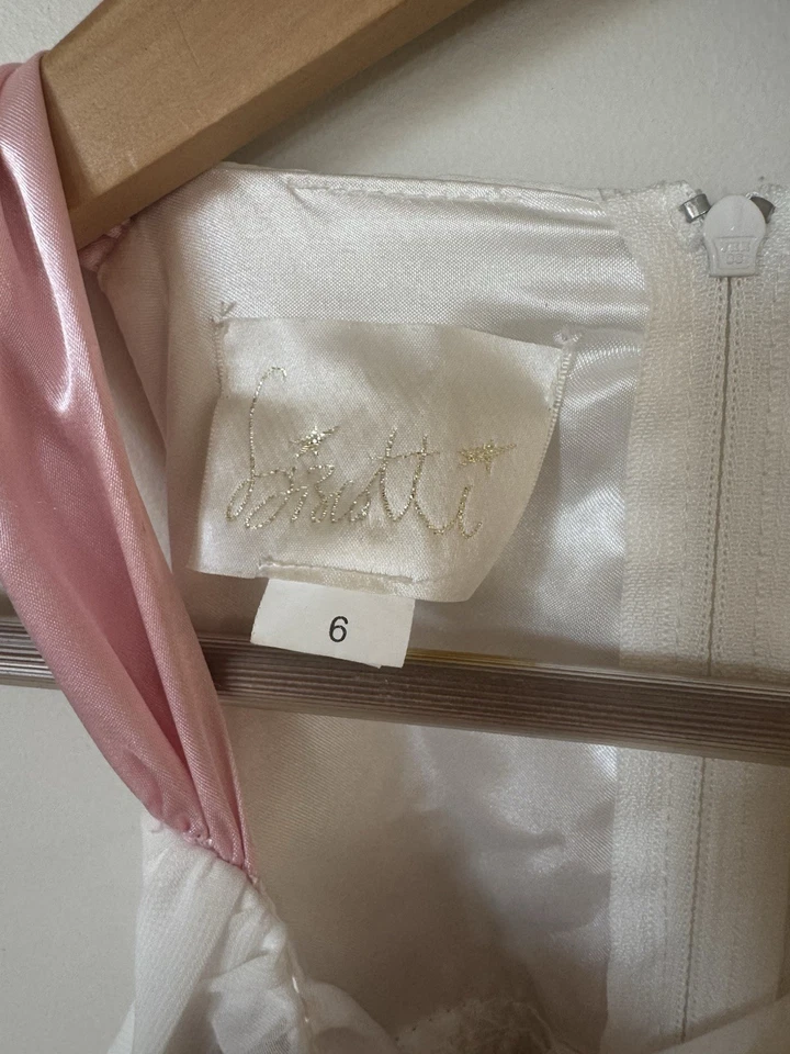 Girls Biscotti Dress Event Holiday Wedding Petals Easter Pastels Size 6 - Image 3 of 4