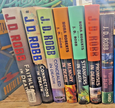 Lot of 7 Hardcover Books J.D. Robb aka Nora Roberts In Death Series