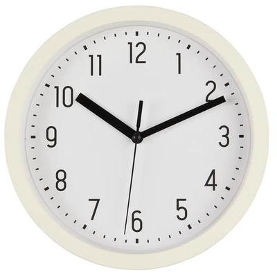 Vintage Wanduhr Creme Weiß 20cm Rund Küchenuhr Bürouhr Nostalgie Retro Modern - Bild 1 von 4