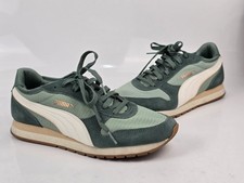 Puma Vista Womens Green Suede Sneakers US Siz...
