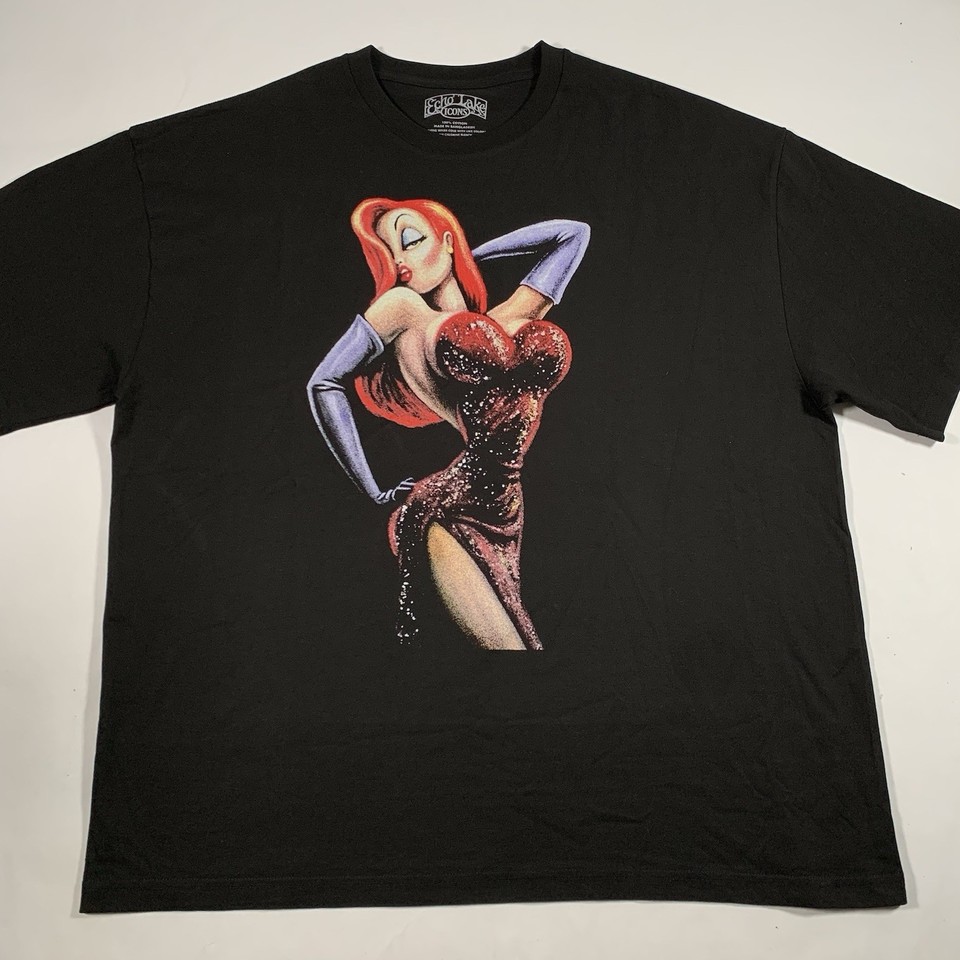 Jeaca Rabiit Who Framed Roger Rabbit Jessica Rabbit Shadow Blackout T-Shirt XL X ...