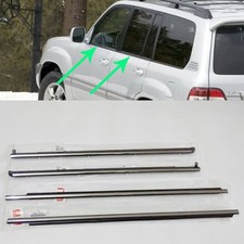 For Toyota Land Cruiser 1998-2007 Door Window Weather Strips Seal Belt Moulding