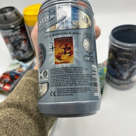 4 x Lego Bionicle Canister Lot + 5 manuals & posters - EMPTY no parts, Throwbots