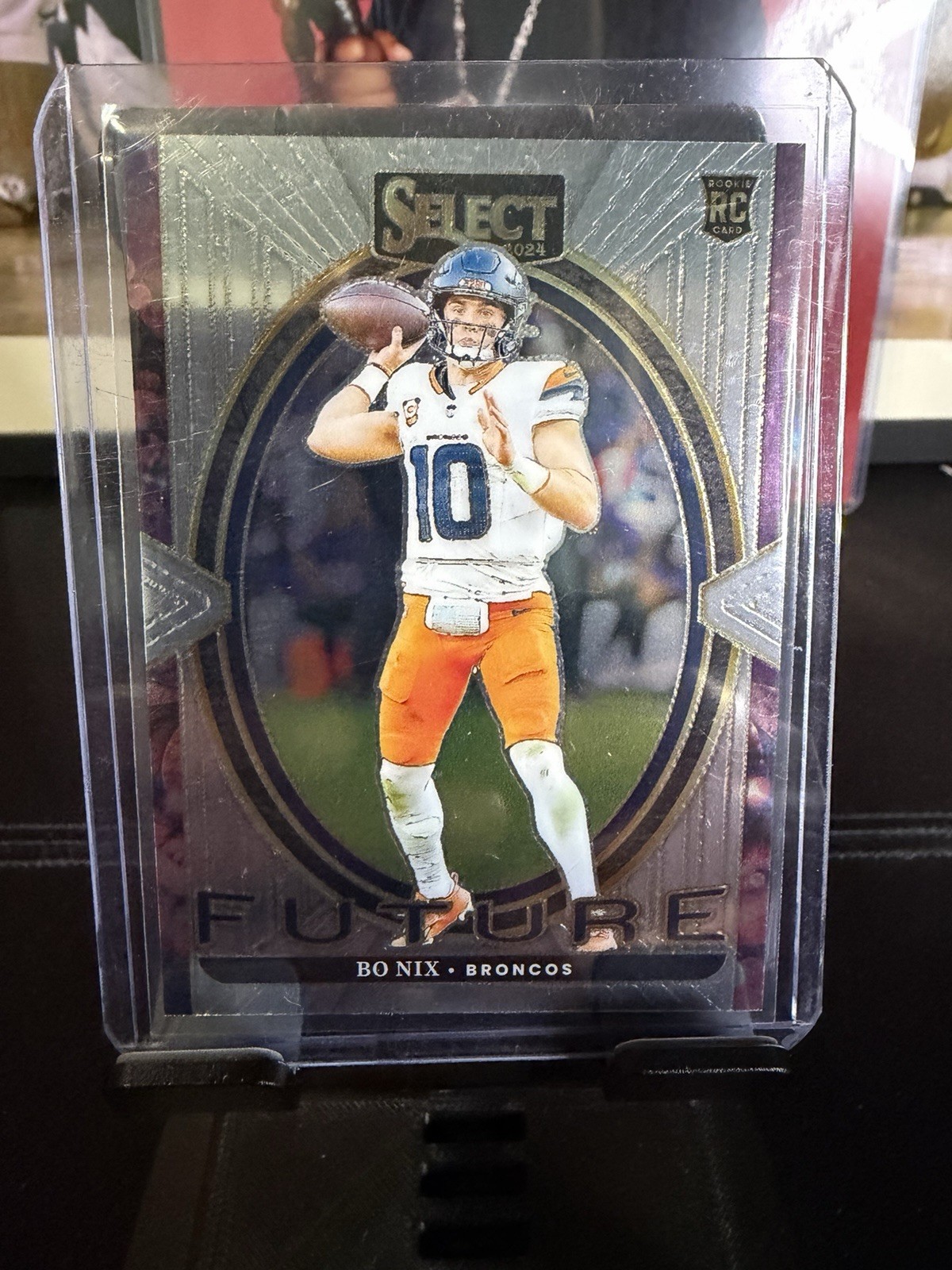 2024 Panini Select - Select Future Bo Nix #7 Silver Prizm (RC)