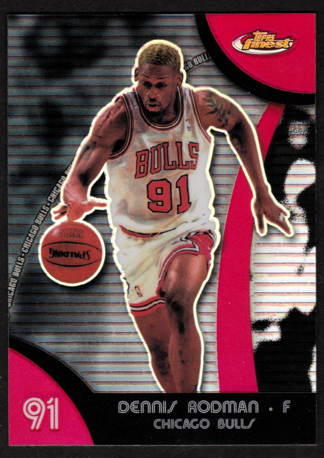 2007-08 Finest Refractors #49 Dennis Rodman BULLS