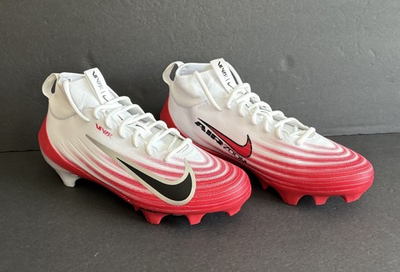 #ad Nike Air Zoom Vapor Pro 1 Mens FB3298 102 White Red Football Cleats Size 8 $55.99