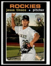 Jesus Tinoco 2020 Topps Heritage #628 RC Rookie Colorado Rockies