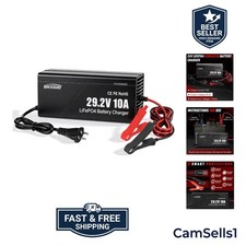 Intelligent 24V 10A LiFePO4 Charger with Safety Features - , Certified