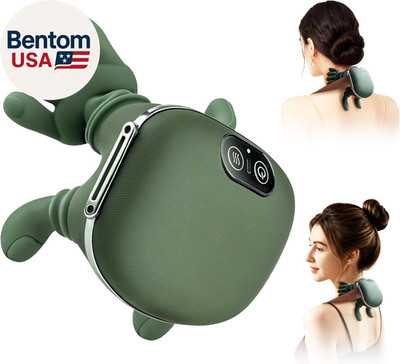 Neck Massager, Electric Neck and Back Massager with Heat, Simulated Human Hand D