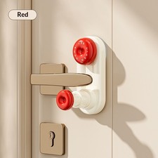 Door Lock Red Childproof for Babies  Pets ABS Material Handle Safety