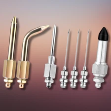 7pcs Grease Gun Accessory Kit Needle Tips Elbow Adapter Dispenser Rubber Nozzle