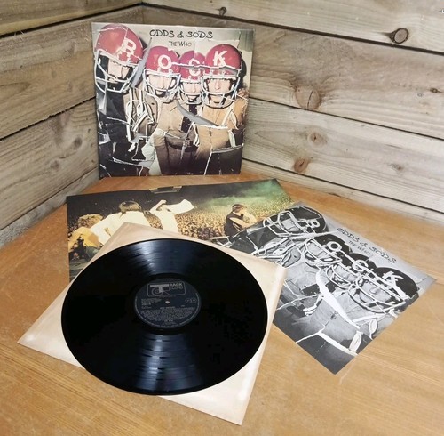 The Who Odds and Sods 1974 LP UK Vinyl + Lyrics Sheet & Poster - Record Ex.