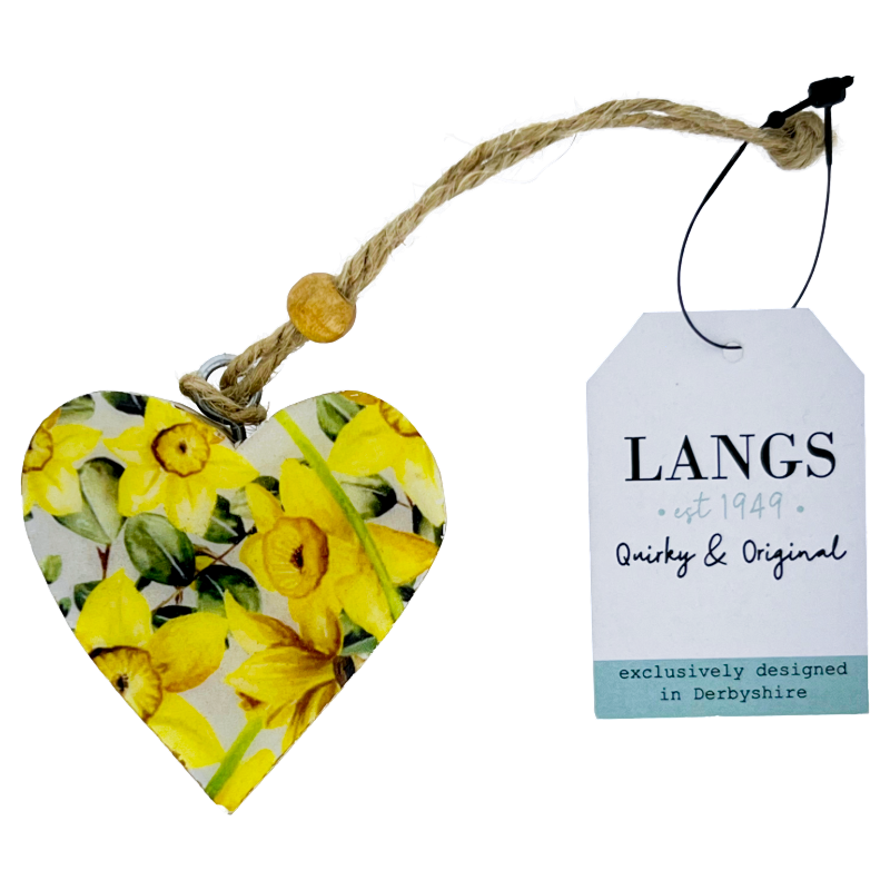Floral Wooden Heart Hangers Heart Shaped Ornament By R Lang