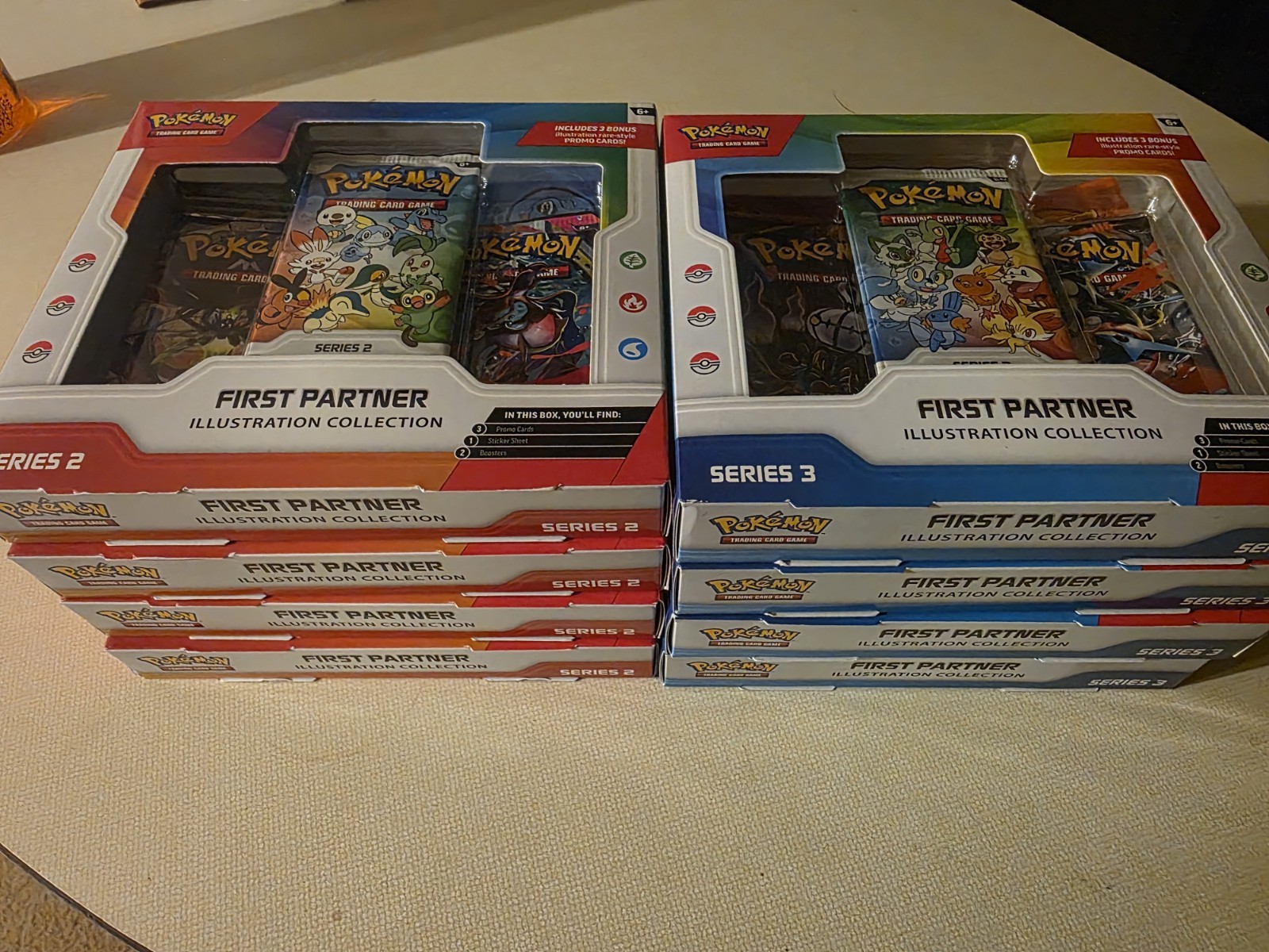 Pokemon First Partner Series 2 X4 and Series 3 X4