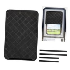 Rv Door Window Shade,Foldable Camper Sun Shade Windshield 16" x 25" Black