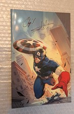 CAPITAN AMERICA #1, variant 1/188, firmato da C. Zdarsky e V. Schiti, Lucca '25
