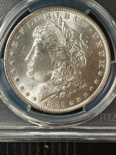 1885-O  MS63 Morgan Dollar, PCGS 82976459