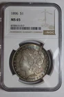 1896 Toned Morgan Silver Dollar MS65 #17