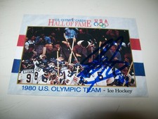 1991 IMPEL STEVE JANASZAK AUTO SIGNED #71 1980 MIRACLE ON ICE GOLD MEDAL HOCKEY