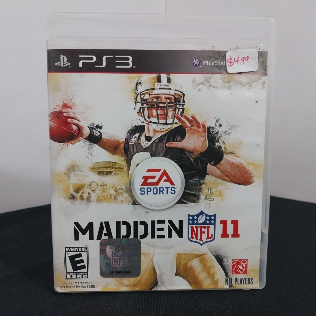 Madden NFL 11 PlayStation 3 PS3 Game Disc; Acceptable Condition!