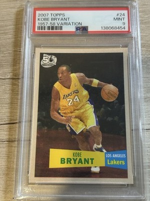 2007 Topps Kobe Bryant 1957-58 Variation PSA 9 #24 Lakers | eBay