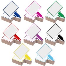 Crtiin 40 Pcs Colorful Dry Erase Paddles Auction Paddles Mini Dry Erase Board...