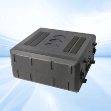 4U Rack Case Dust-proof 4 Space Shock Rack w/Microphone Compartment for Singers