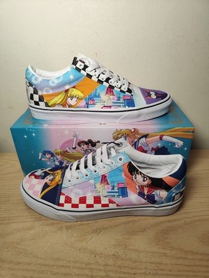Vans Sailor Moon Pretty Guardians Old Skool Patch UK Größe 9 brandneu verpackt