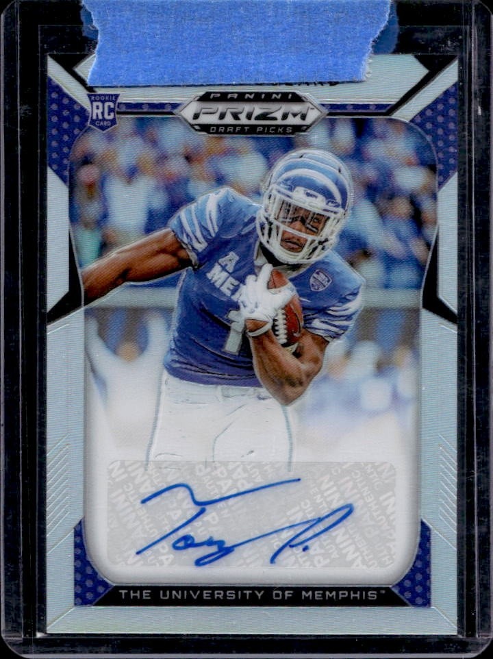Tony Pollard Panini Prizm Draft Picks #284 Autograph Silver