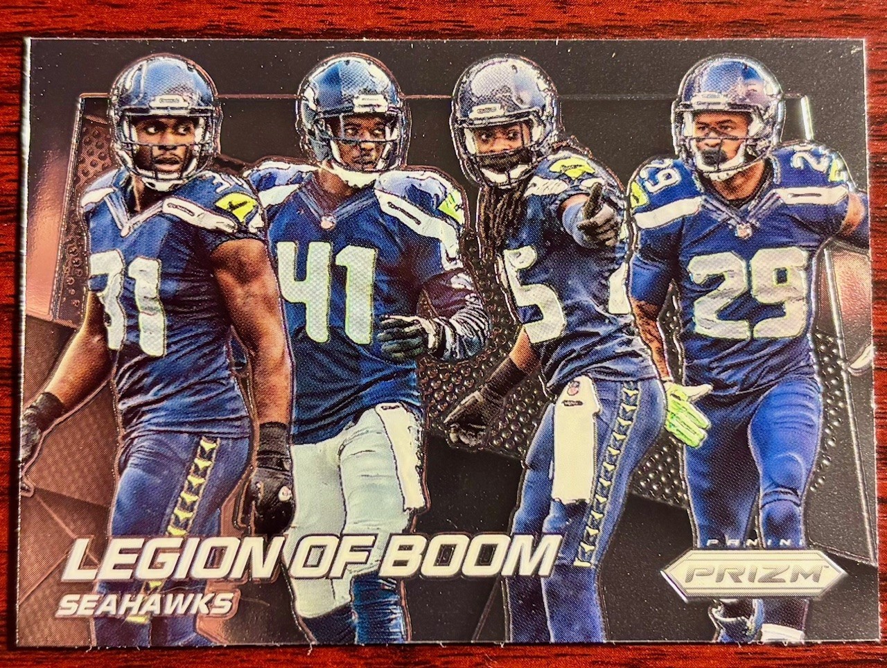 2014 Panini Prizm #200-Seattle Seahawks -Legion of Boom-1
