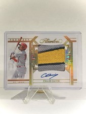 2024 Panini Flawless - Prospect Patch Autographs Chase Davis #PPA-CD Gold /10