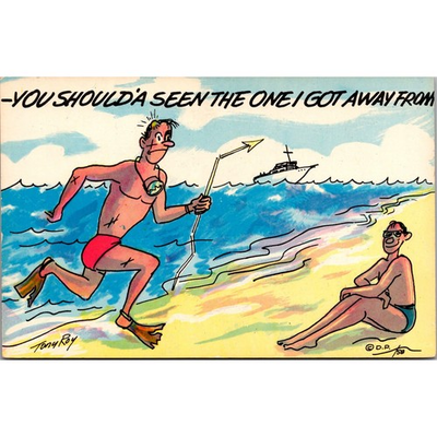 #ad You Should#x27;a Seen The One I Got Away From Vintage Postcard SPK4 $9.50