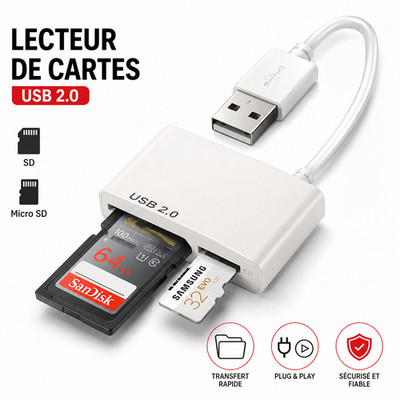 USB-C Kartenleser 3 in 1 SD TF Micro SD Adapter PC Mac Fast Smarthone