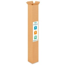 Tall Moving & Shipping Boxes 4 x 4 x 36 inches 5Pack  Extra Strength 200 lb v...