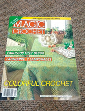 Magic Crochet Magazine Feb 1993 No. 82 Colorful Crochet VERY GOOD FREE SHIPPING