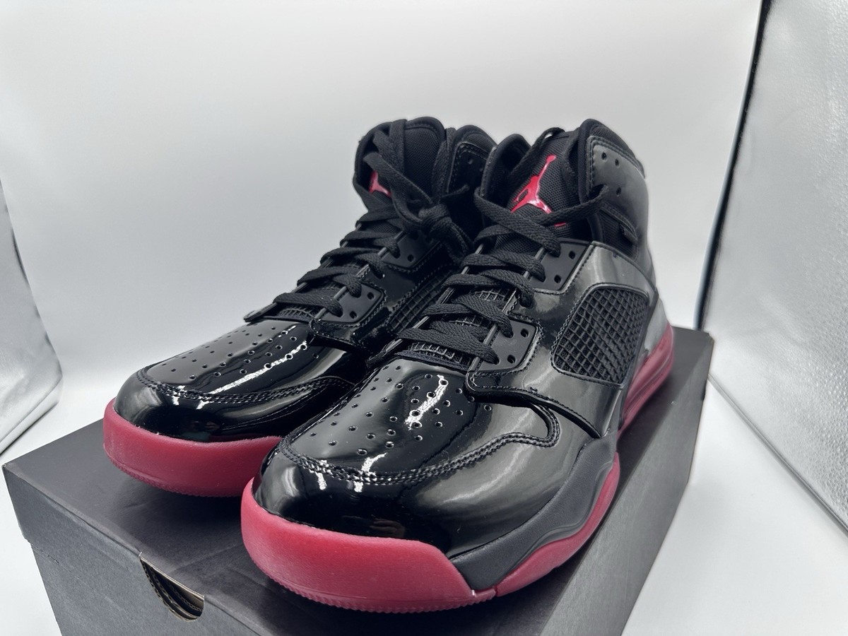 NIKE AIR JORDAN MARS 270 PATENT BRED BLACK-GYM RED SZ 12 RARE