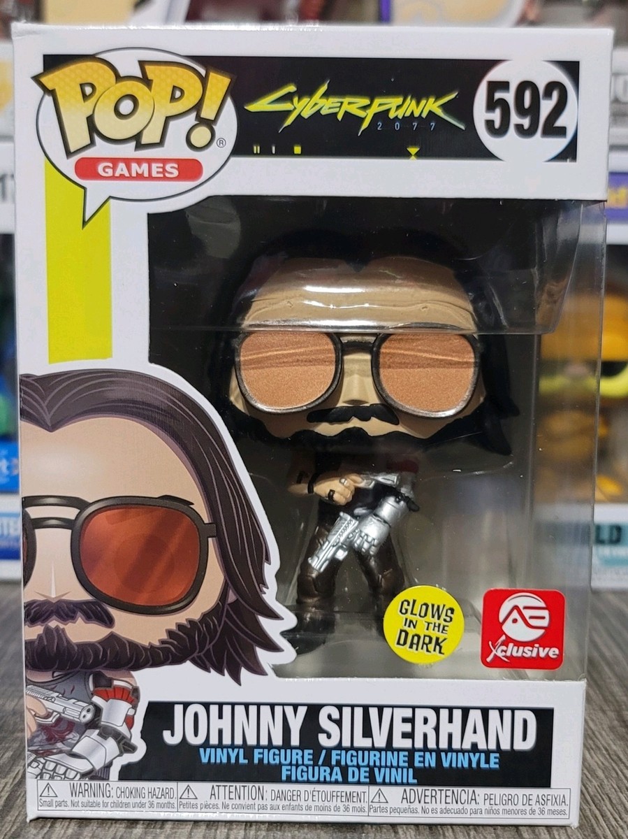 Funko Pop! Johnny Silverhand Cyberpunk 2077 #592 GITD AE Exclusive