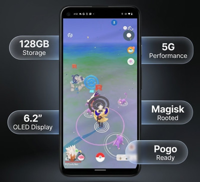 Google Pixel 4a (5G) - 128GB - Rooted Phone *Pokémon Go Location Spoofing*