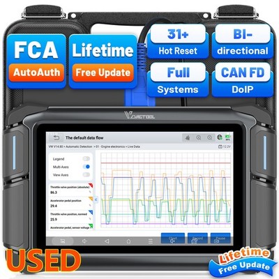 Used VDIAGTOOL VD70 Lite Car OBD2 Scanner FullSystem Diagnostic Tool 31+Services