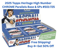 2025 Topps Heritage High Number Chrome Parallels You Pick Base & SPs #501-725