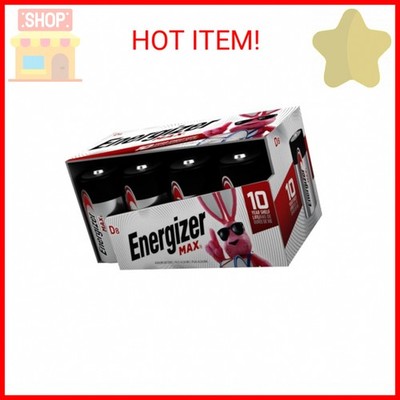Energizer D Batteries, D Cell Battery Premium Alkaline, 8 Count