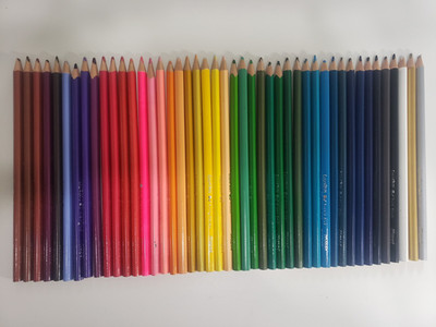 Color Peps Maped Colored Pecil Set (45) Triangular Shaped