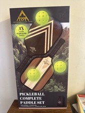 Adventure Pickle Ball complete paddle set 2 paddles 4 Ball Glow in the Dark