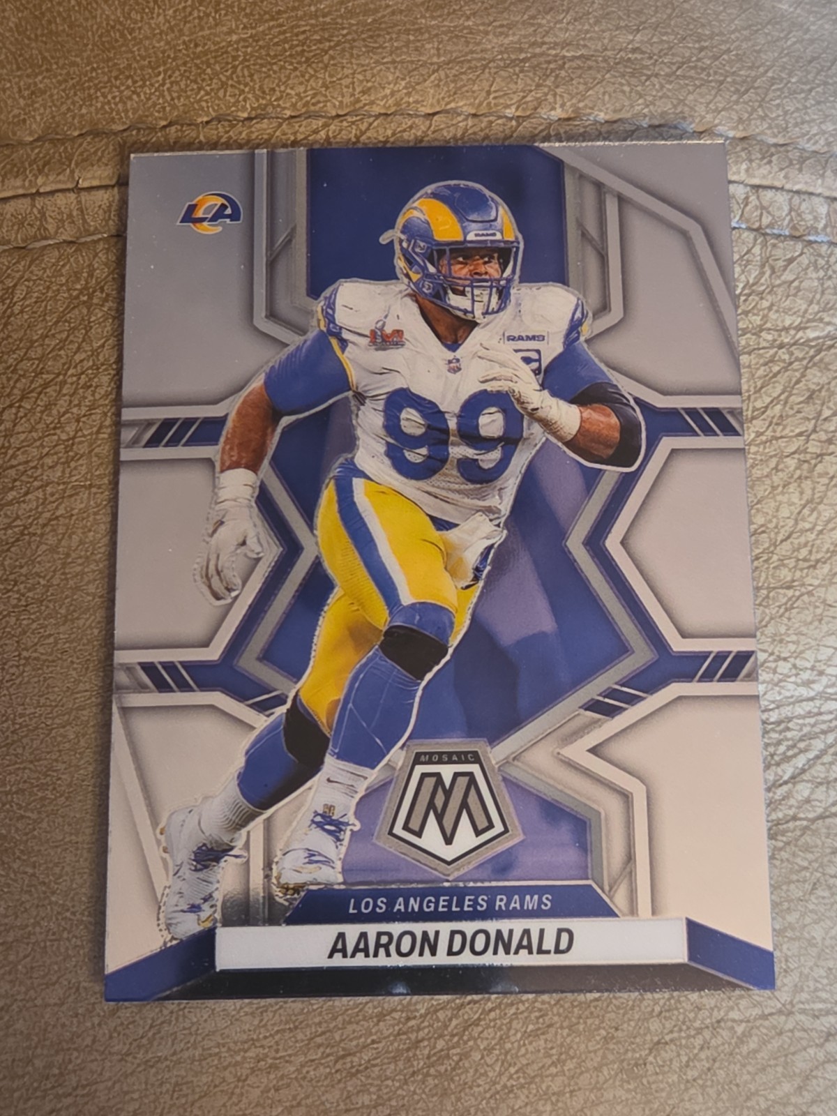 2022 Panini Mosaic #112 Aaron Donald Los Angeles Rams