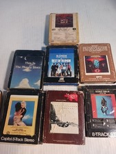 Lot of 7 Vintage, 8 Track Cassette Tapes, Classic Rock And Roll. Untested.
