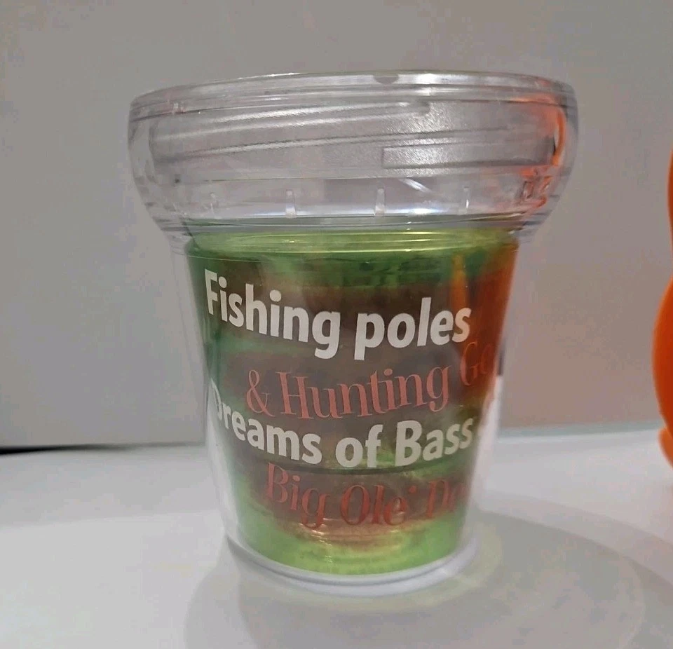 My First Tervis Hunting Fishing Sippy Cup Tumbler 6oz Clear  Made In USA - Image 4 of 4